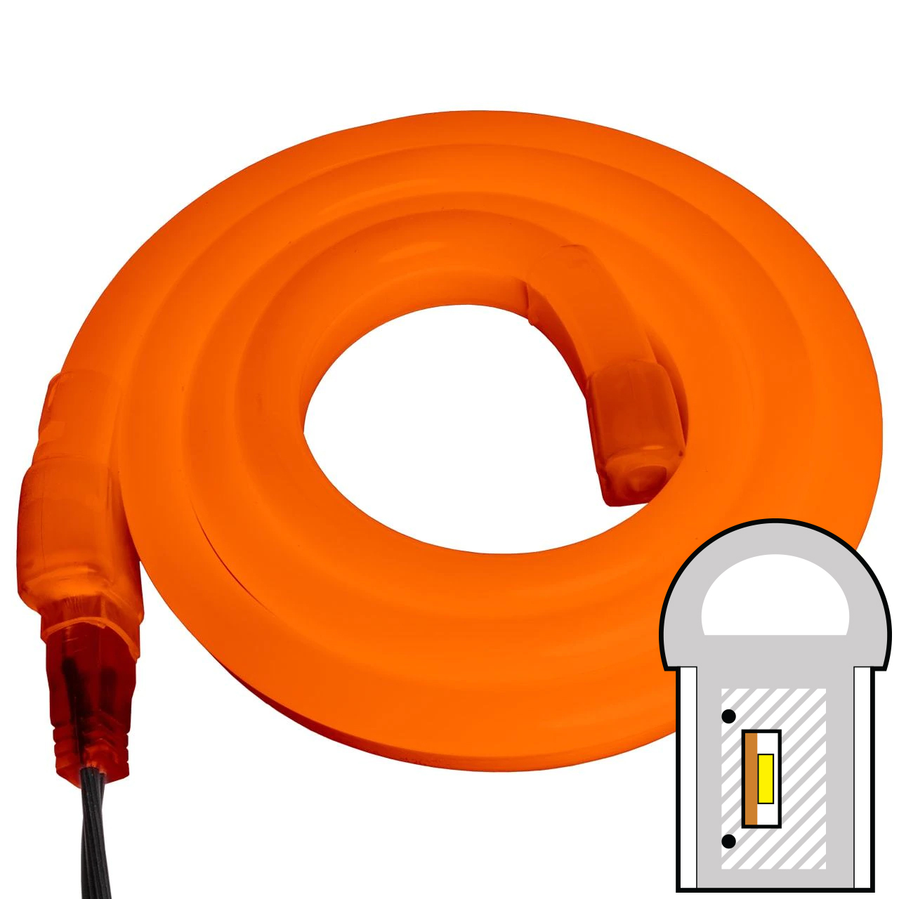 Orange SMD LED Neon Rope Light - 120 Volt - Custom Cut Questions & Answers