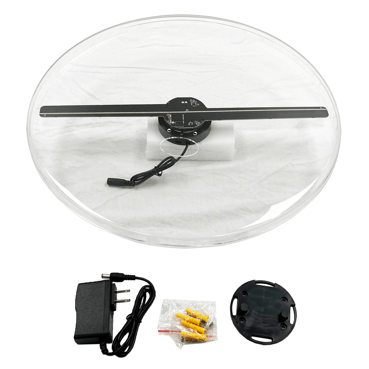 3D Hologram LED Fan - 224 LEDs - Ultra Thin - Includes Cover Questions & Answers