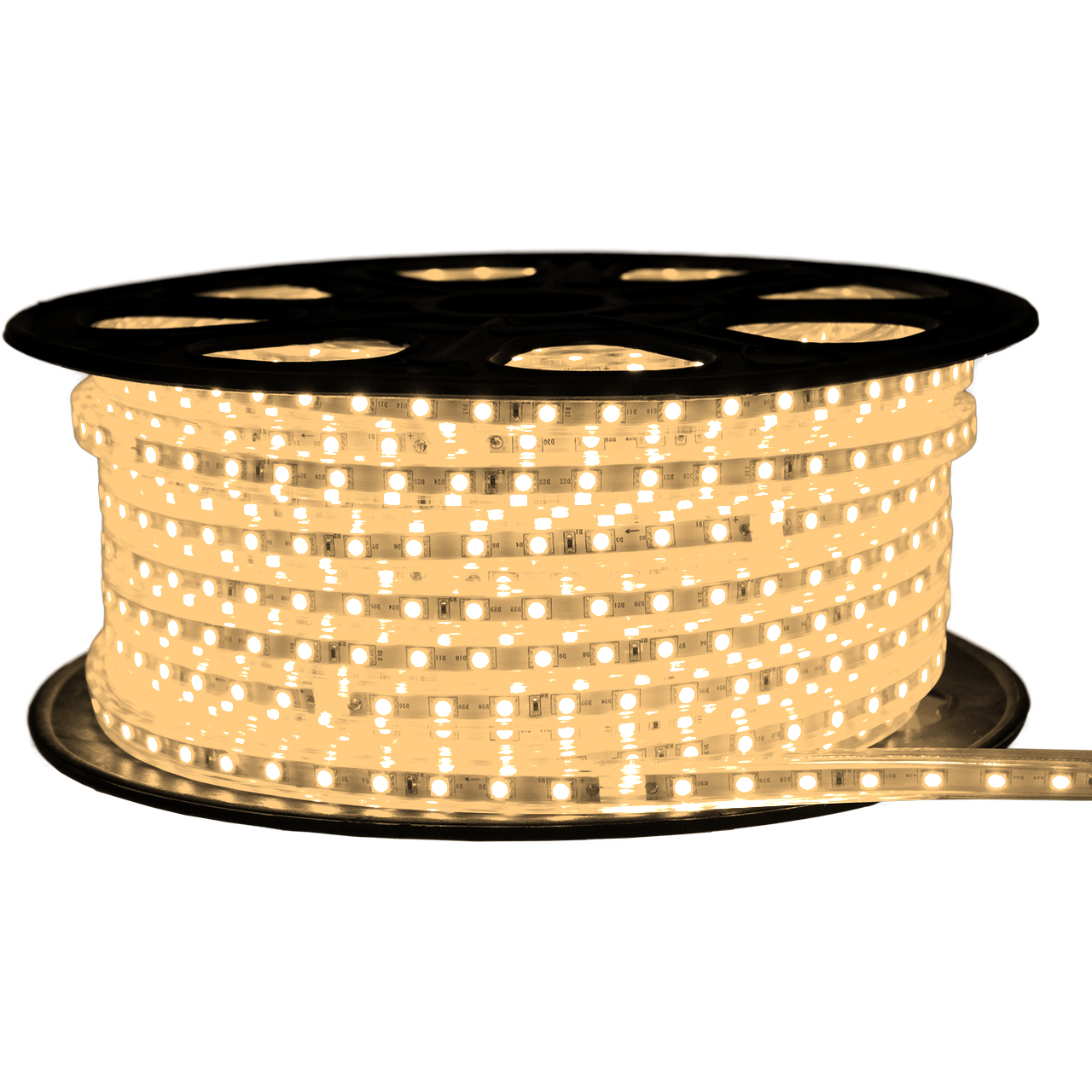 Warm White LED Strip Light - 120 Volt - High Output (SMD 5050) - 148 Feet Questions & Answers