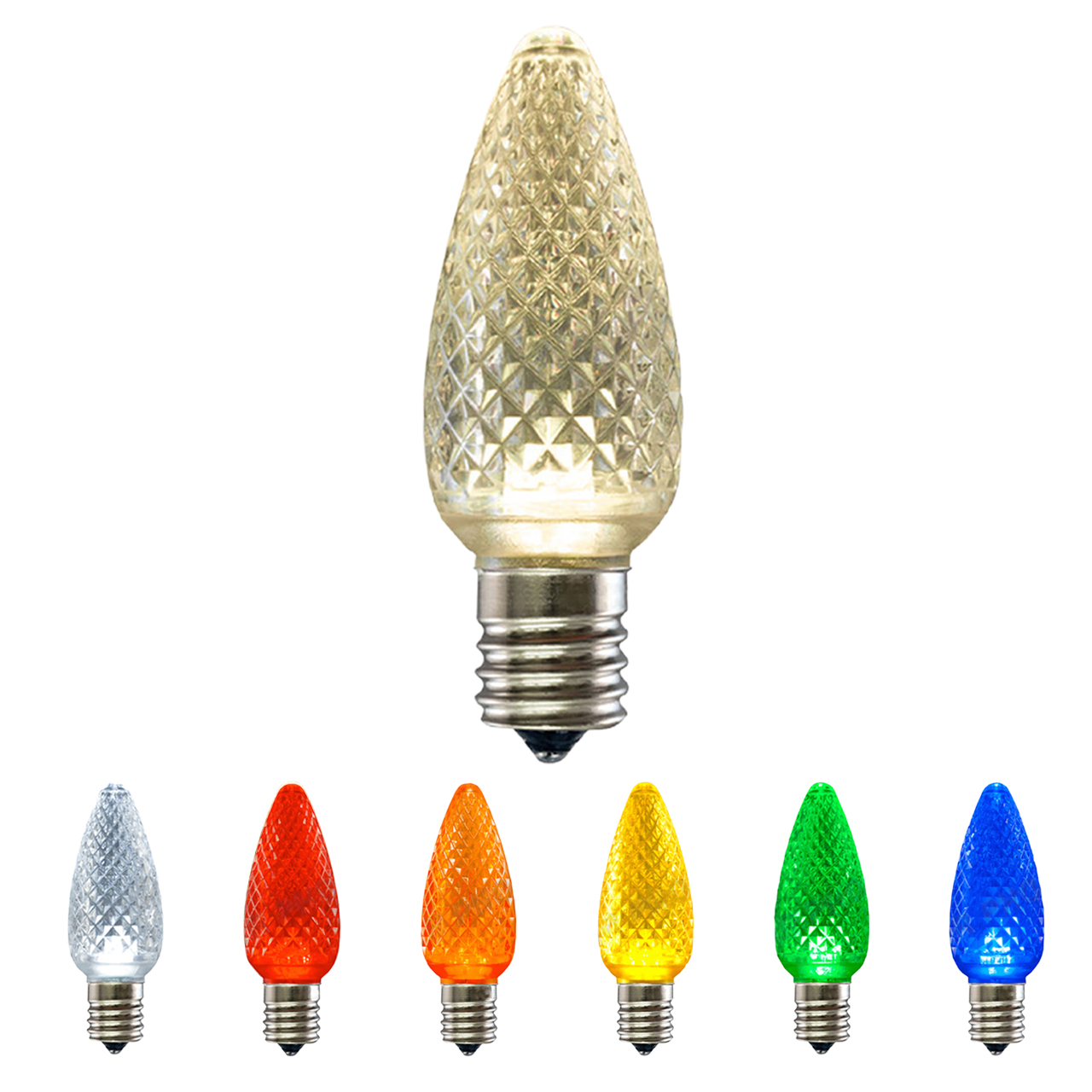 C9 LED Christmas Light Bulbs - Intermediate E-17 Base (25 Pack) Questions & Answers