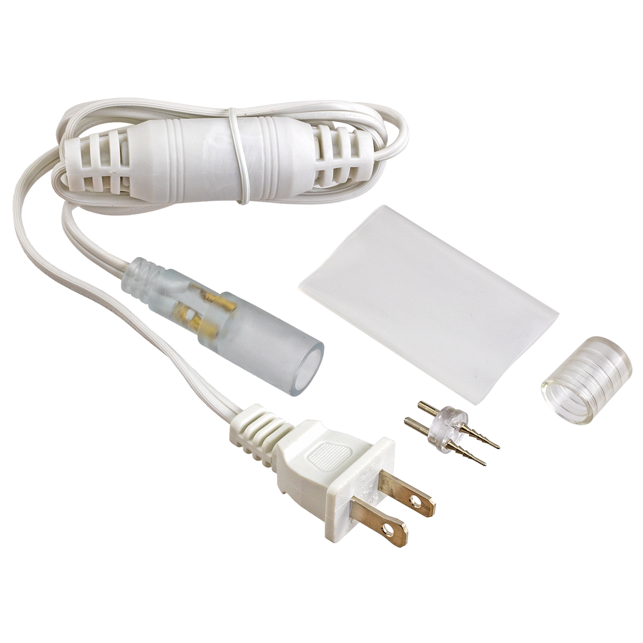 Standard 120 Volt 5 Foot LED Rope Light Power Cord Kit - White Questions & Answers