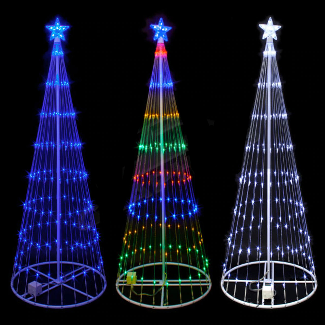 9 Foot LED Showmotion 3D Christmas Tree Questions & Answers