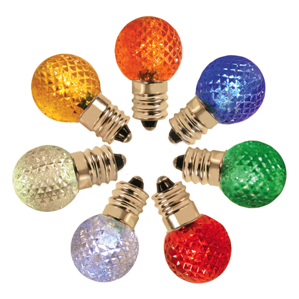 G20 LED Christmas Globe Light Bulbs - Faceted - 25 Pack Questions & Answers