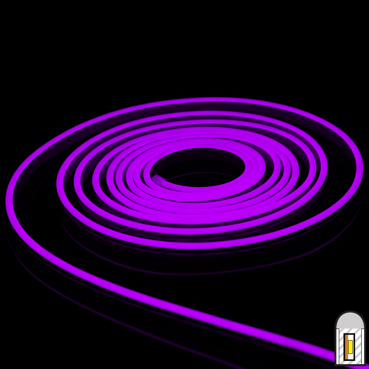 Purple Mini LED Neon Strip Light - 12 Volt - 16.4 Feet Questions & Answers