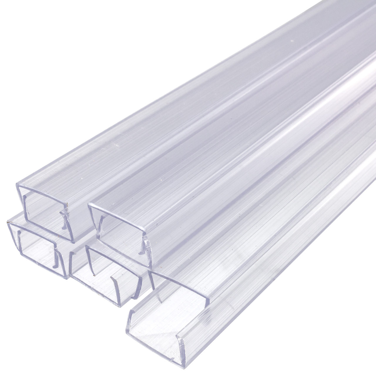 24 Inch x 3/8 Inch Rope Light Mounting Track - Clear PVC Channel (10 Pack) - 12/120 Volt Questions & Answers