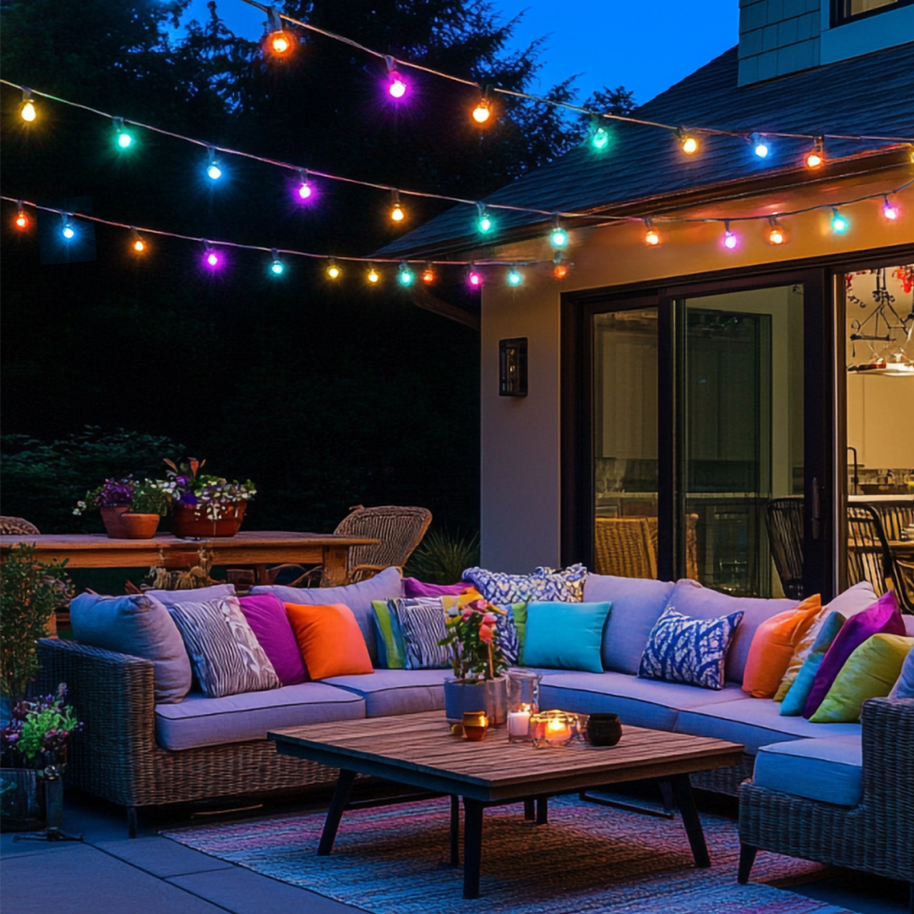How do I order replacement bulbs for the 50ft hanging mount deluxe rgb+ww bistro light set #DL-BS15RGB?