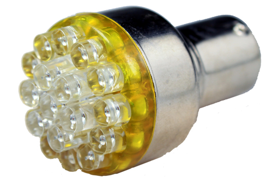 19 LED 12 Volt Amber 1156 Bayonet Bulb (100deg) Questions & Answers