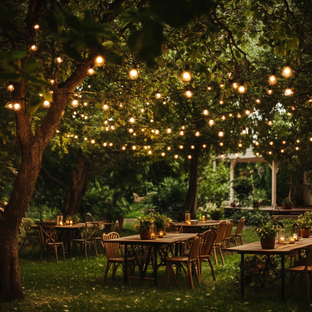 50 Foot Hanging Mount LED Bistro Deck Patio Light Set - Warm White Questions & Answers