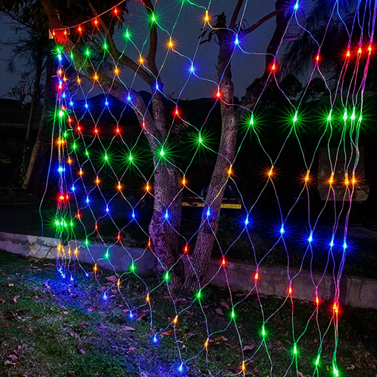 192 LED 6.6 Foot x 9.8 Foot Multi-Color LED Net Light Set - Mesh Lights Questions & Answers