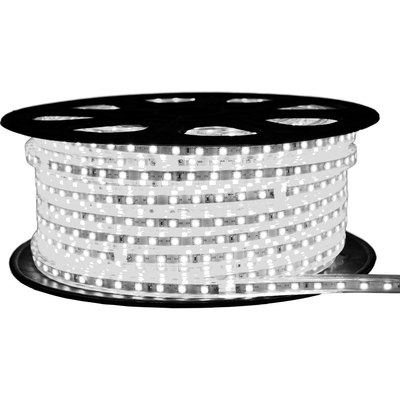 Cool White LED Strip Light - 120 Volt - High Output (SMD 5050) - 148 Feet Questions & Answers