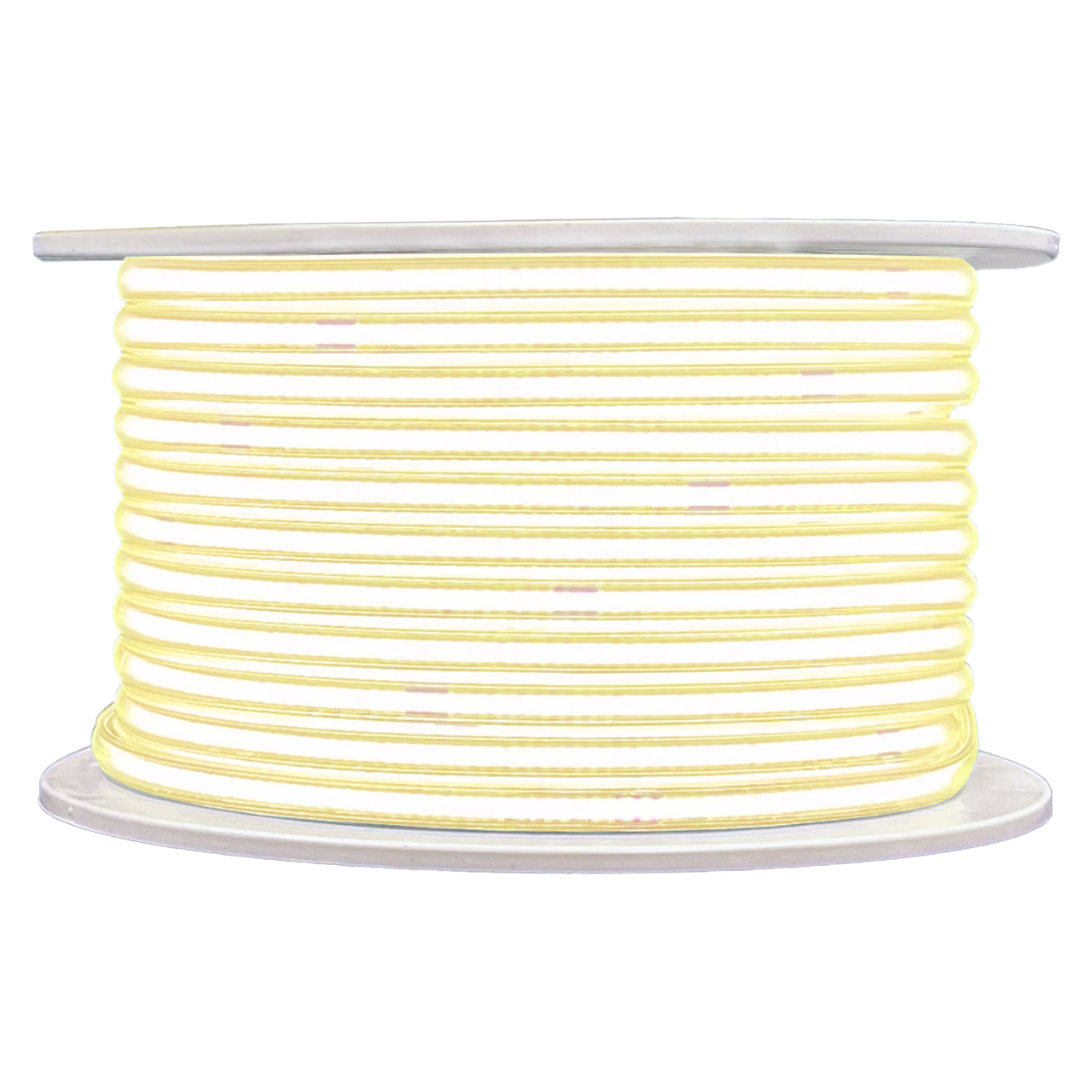 Warm White LED Strip Light - 120 Volt - High Output FCOB - Outdoor Use (IP65) - 148 Feet Questions & Answers
